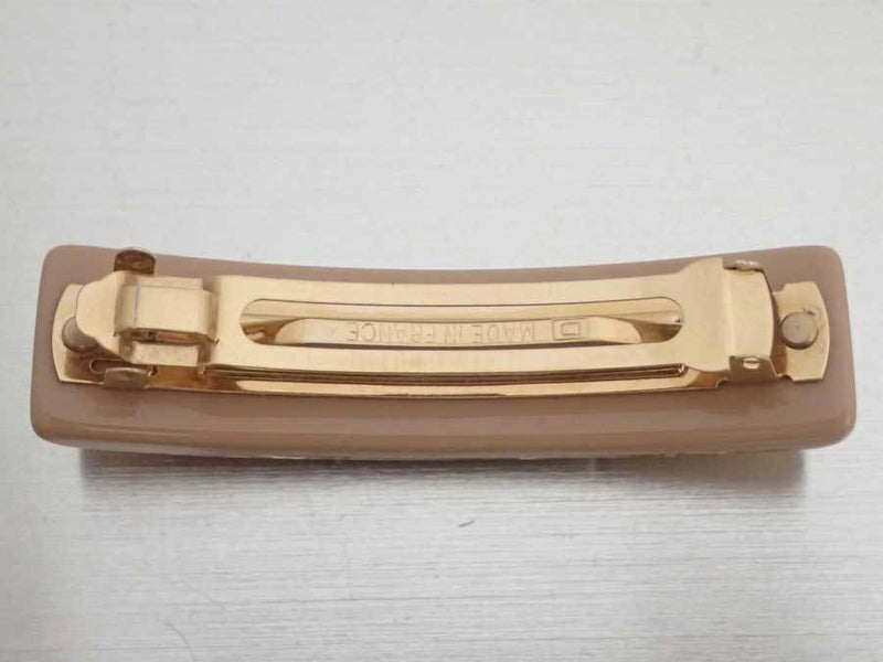 Louis Vuitton Hair Clip Monogram Unclesion Beige Resin Hairpin Ladies M65305