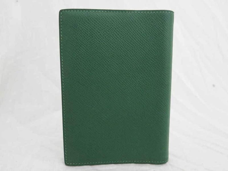 Hermes Notebook Cover Green Leather Agenda Ladies