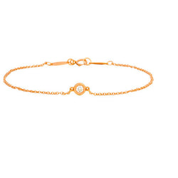 Tiffany TIFFANY & Co. By the Yard Diamond Bracelet Elsa Peretti K18RG