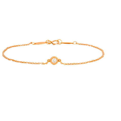 Tiffany TIFFANY & Co. By the Yard Diamond Bracelet Elsa Peretti K18RG
