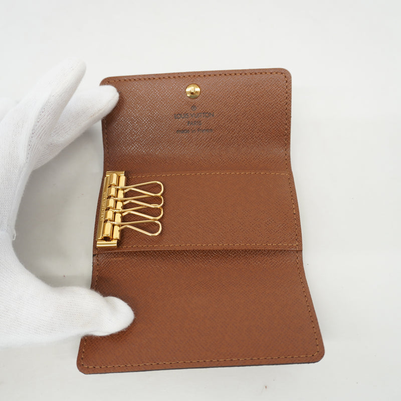 Auth Louis Vuitton Monogram Multicles4 M62631 MenWomenUnisex Key Case
