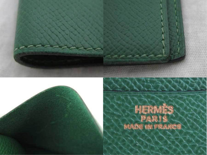 Hermes Notebook Cover Green Leather Agenda Ladies