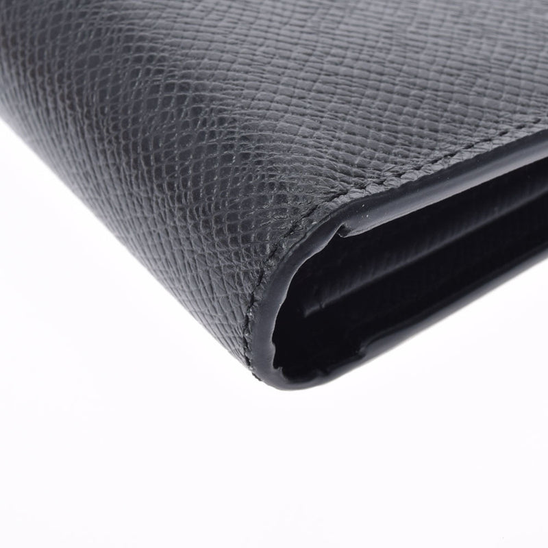 LOUIS VUITTON Louis Vuitton Taiga Portofeuil Braza Noir (Black) M30501 Mens Leather Wallet