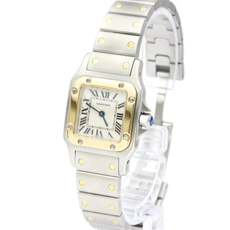 Cartier Santos Galbee Quartz Stainless SteelYellow Gold (18K) Womens Dress/Formal W20012C4