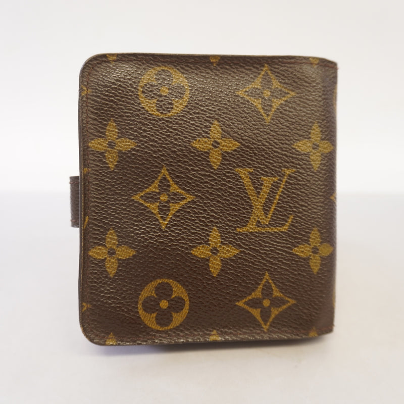 Auth Louis Vuitton Monogram Compact Zip M61667 MenWomenUnisex Wallet