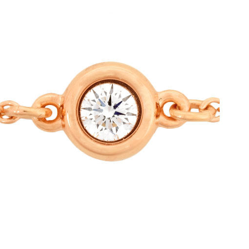 Tiffany TIFFANY & Co. By the Yard Diamond Bracelet Elsa Peretti K18RG
