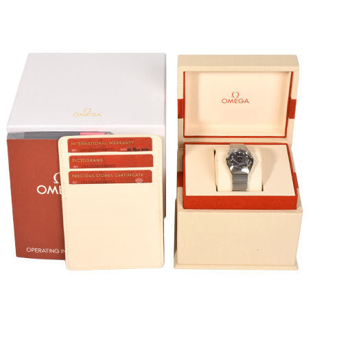 Omega OMEGA Constellation Diamond Index SS Ladies Quartz Watch Violet Dial 131.10.28.60.60.002
