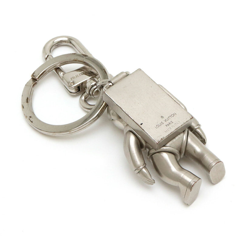 LOUIS VUITTON Astronaut Spaceman Keychain Keyring Bag Charm Metal Silver Color MP2213