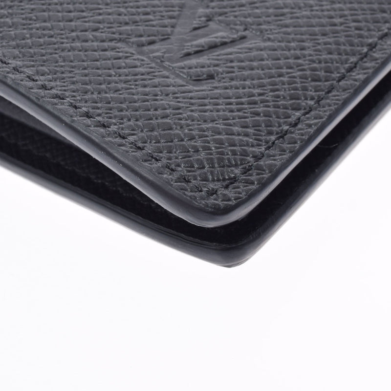 LOUIS VUITTON Louis Vuitton Taiga Portofeuil Braza Noir (Black) M30501 Mens Leather Wallet