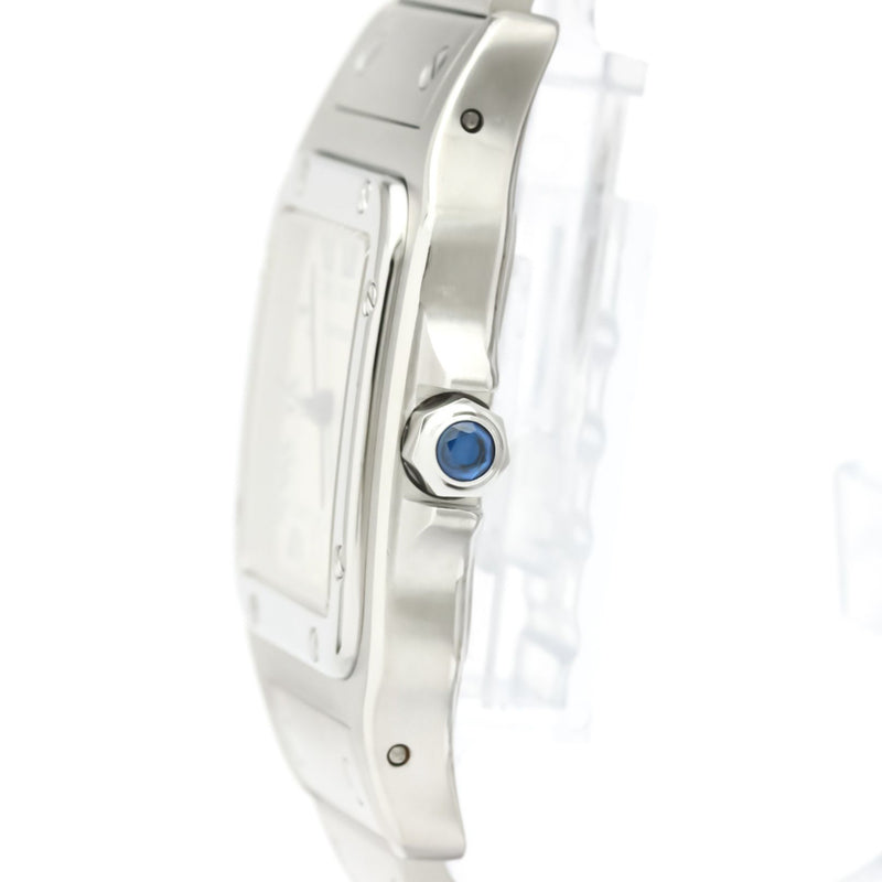 CARTIER Santos Galbee Steel Quartz Mens Watch 987901
