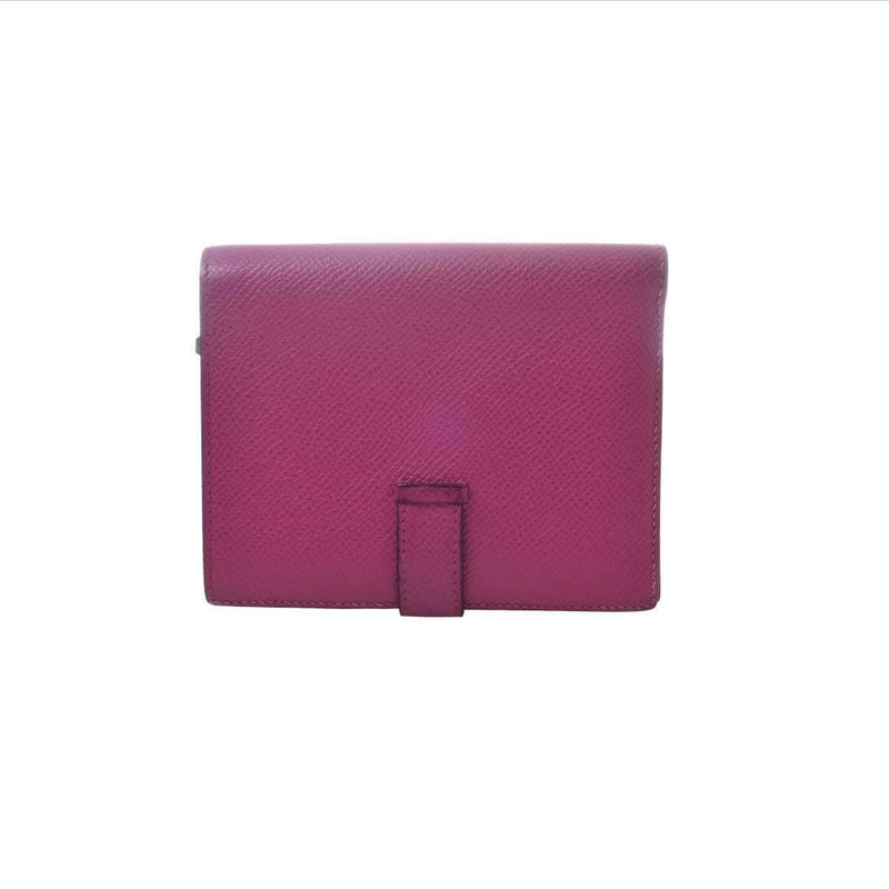 Hermes Bearn Womens Epsom Leather Wallet (bi-fold) Purple