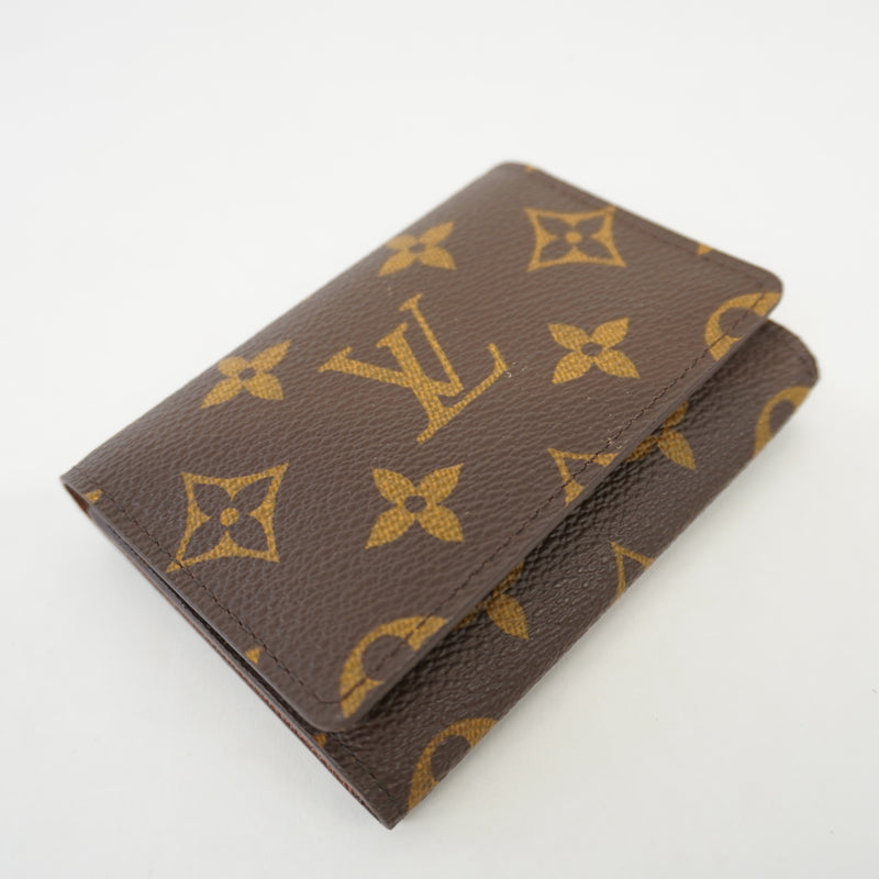 Auth Louis Vuitton Monogram Amberop Cult De Visit M62920 Business Card Case