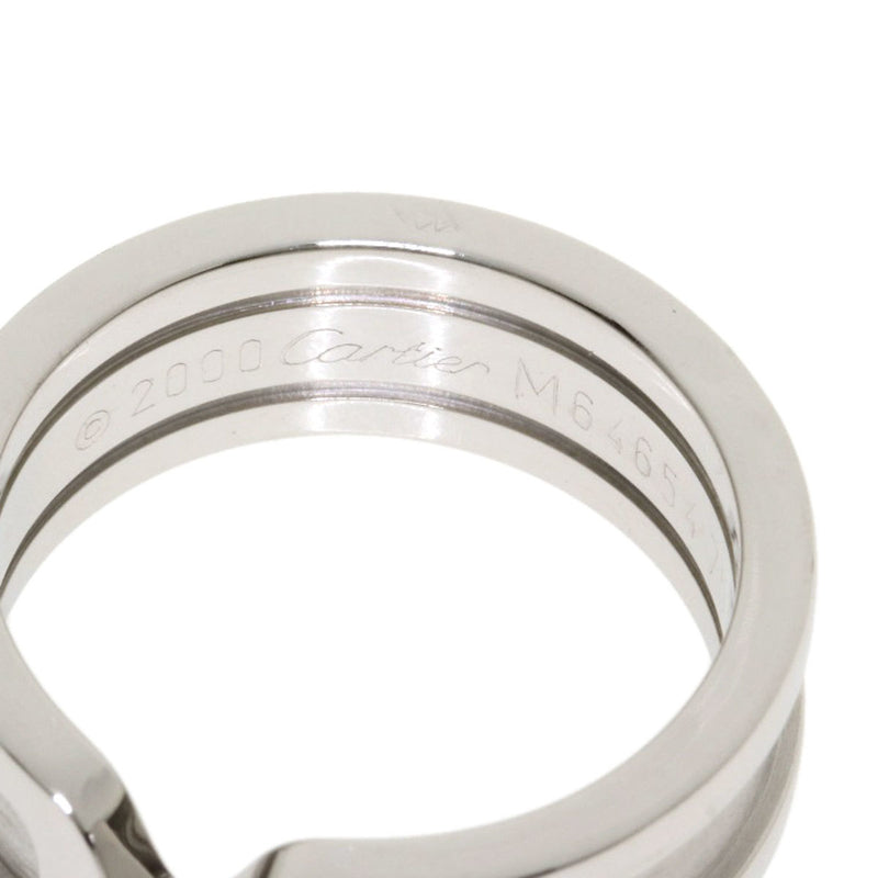 Cartier C2 Ring # 49 / K18 White Gold Ladies CARTIER