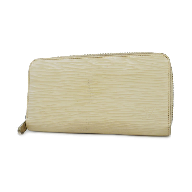 Auth Louis Vuitton Epi Zippy Wallet M6007J Womens Long Wallet LV Off White