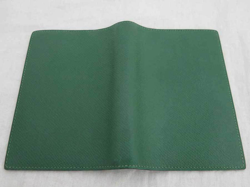 Hermes Notebook Cover Green Leather Agenda Ladies
