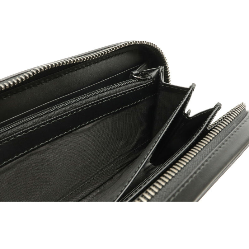 Gucci Shima Round Wallet Travel Case Leather Black 278635