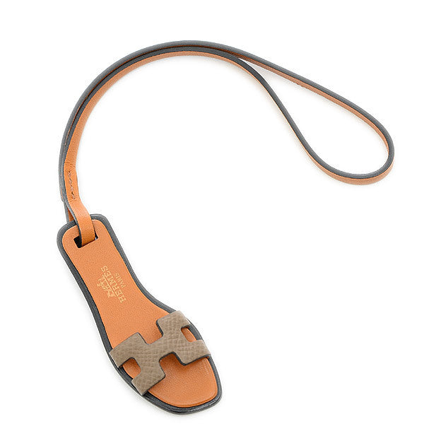 Hermes Oran Nano Charm Etoop Natural Sable Black