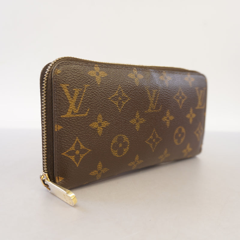 Auth Louis Vuitton Monogram Zippy Wallet M60017 Unisex Long Wallet (bi-fold)
