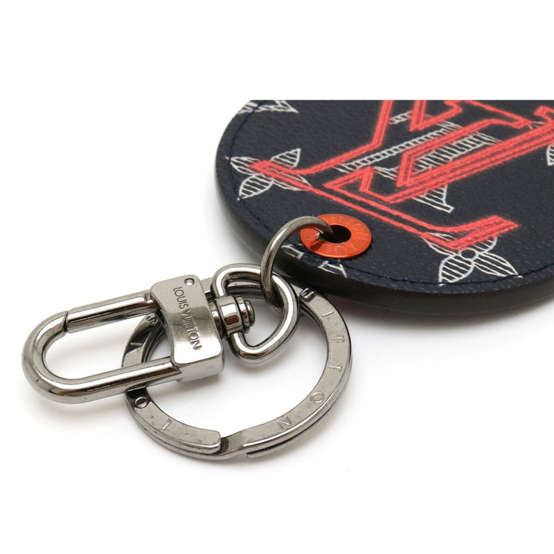LOUIS VUITTON Louis Vuitton Monogram Ink Portocre Upside Down Keychain Keyring Bag Charm Navy MP1988