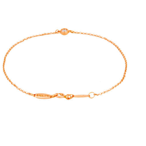 Tiffany TIFFANY & Co. By the Yard Diamond Bracelet Elsa Peretti K18RG