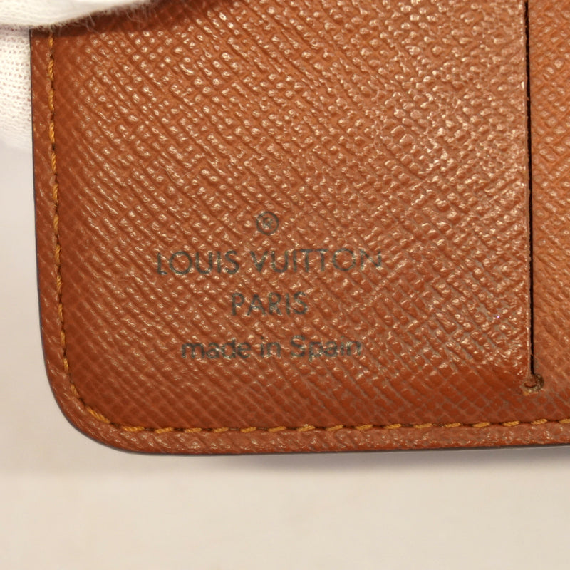 Auth Louis Vuitton Monogram Compact Zip M61667 WomenUnisexMen Wallet (bi-fold)