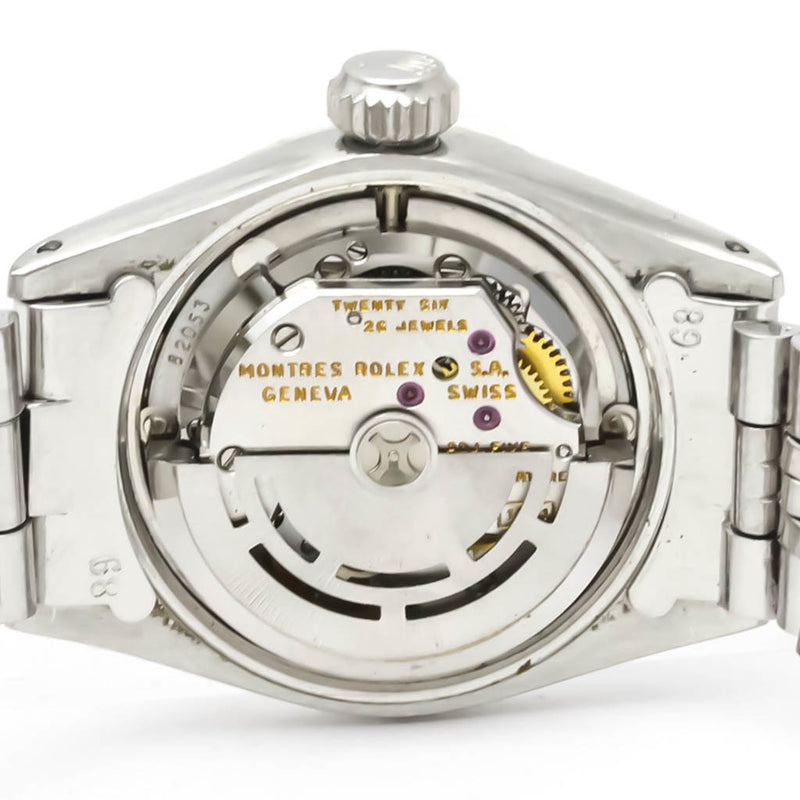 ROLEX Oyster Perpetual Date 6517 White Gold Steel Ladies Watch