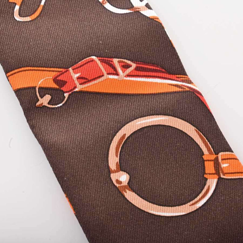 Hermes Womens Silk Scarf Brown