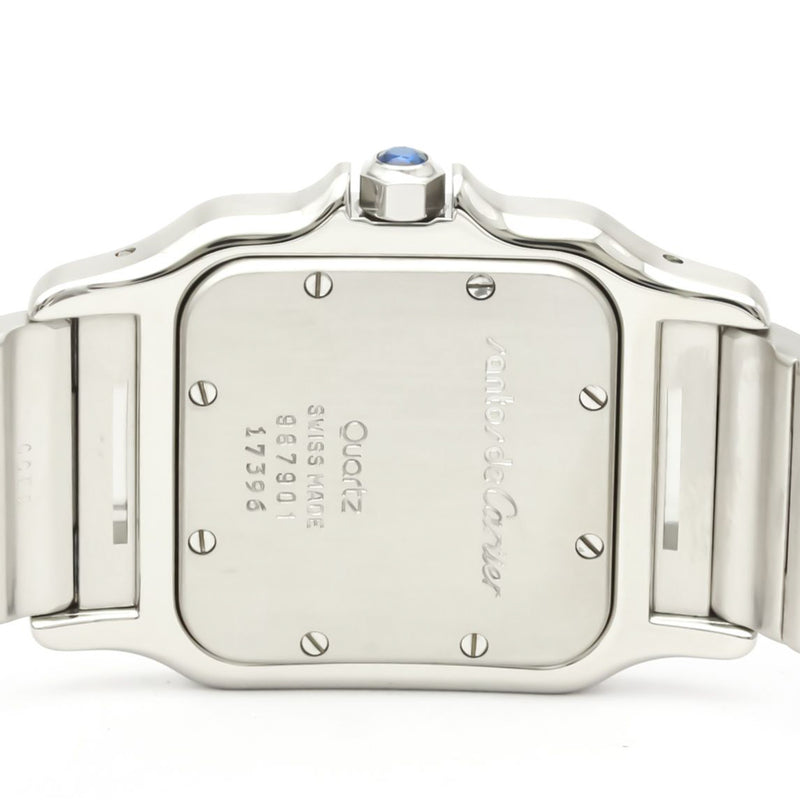 CARTIER Santos Galbee Steel Quartz Mens Watch 987901