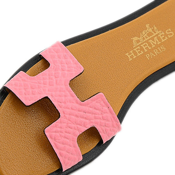 Hermes Oran Nano Charm Rose Confetti Natural Sable Black