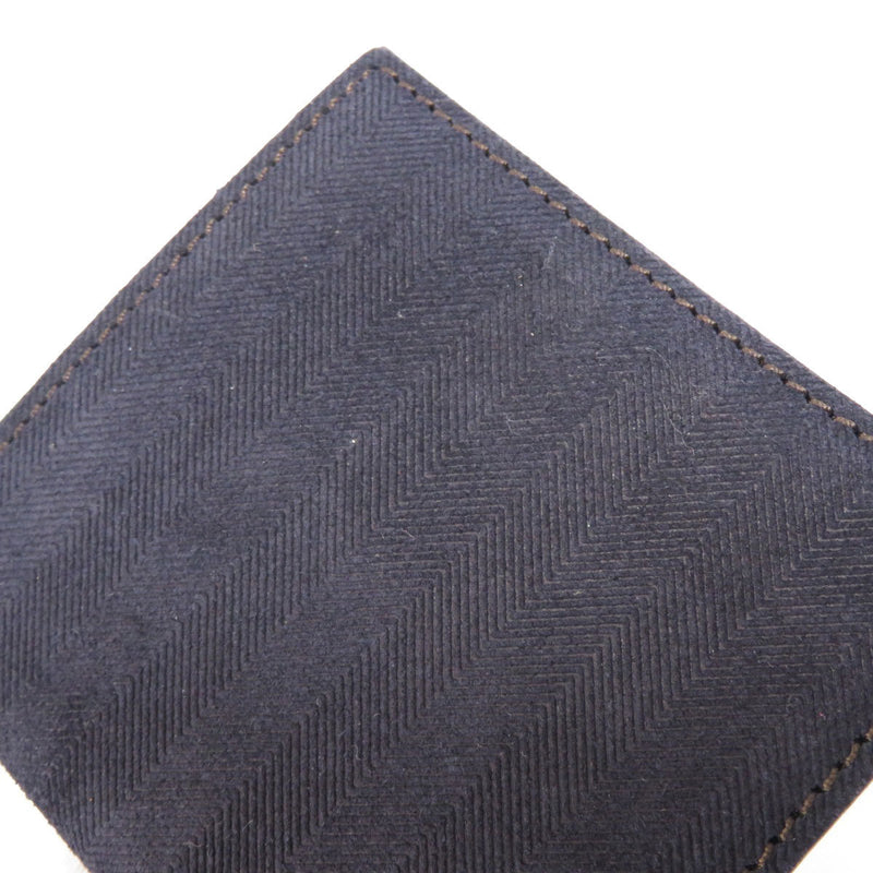 Cartier motif coin case leather canvas mens