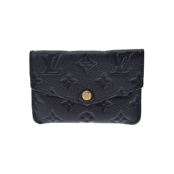 LOUIS VUITTON Monogram Amplant Pochette Cle Coin Purse Noir M60633 Ladies Leather Case