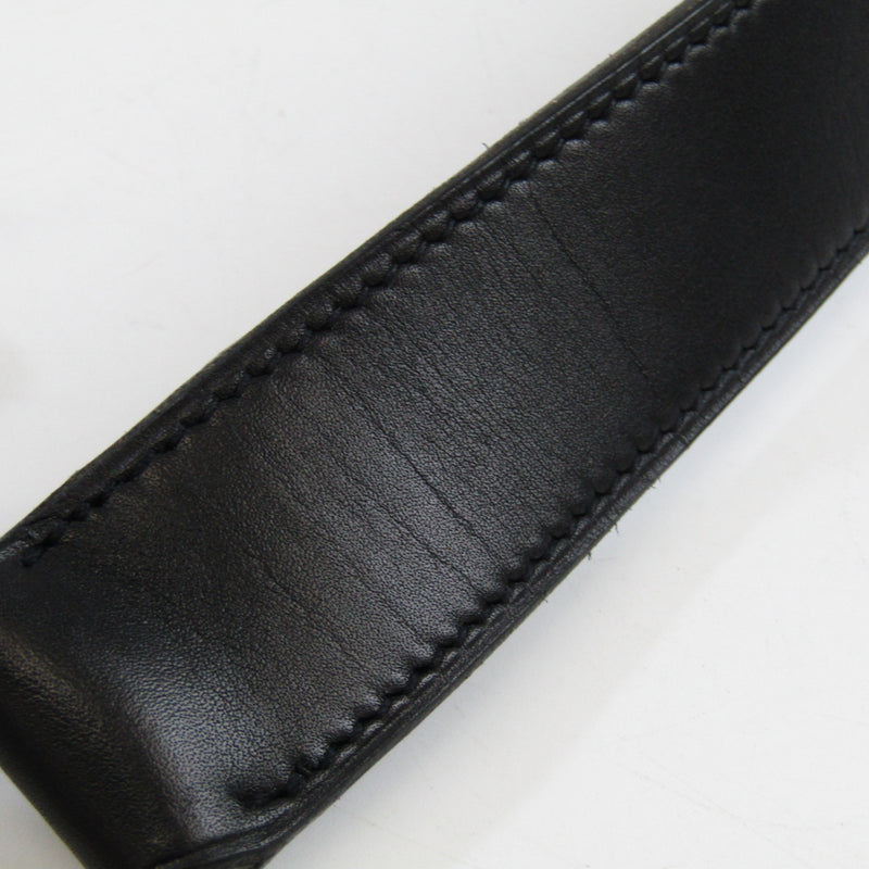 Hermes Pelerin Unisex Leather Standard Belt Black 115
