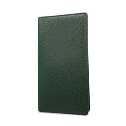 Auth Louis Vuitton Taiga Porte Valeurs Cartes Credit M30394 Mens Long Wallet
