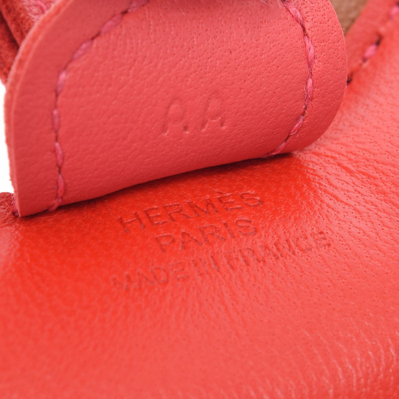 HERMES Hermes Rodeo PM Horse Motif Bag Charm Rouge Coo / Pivoinne Cigar A Engraved (around 2017) Unisex Anyomiro Keychain Shindo