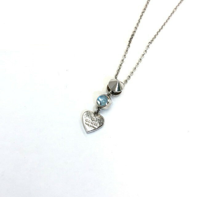 GUCCI Gucci Necklace G Plate Bar Small Red Bean Chain Ag925 Womens Mens