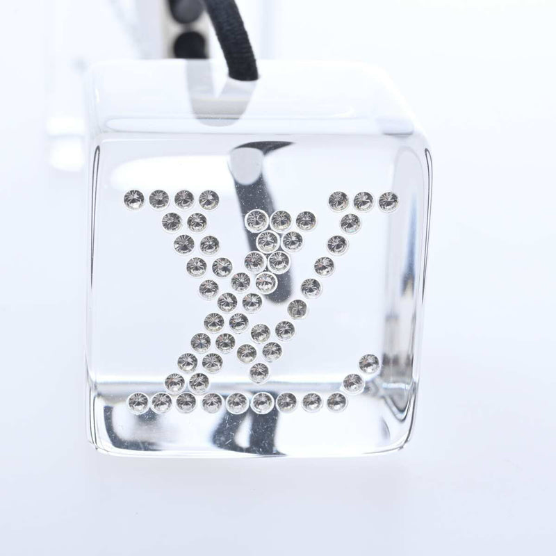 Louis Vuitton Rhinestone Resin Womens Hair Tie BlackClear
