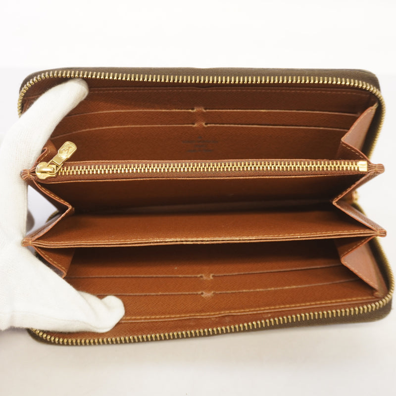 Auth Louis Vuitton Monogram Zippy Wallet M60017 Unisex Long Wallet (bi-fold)