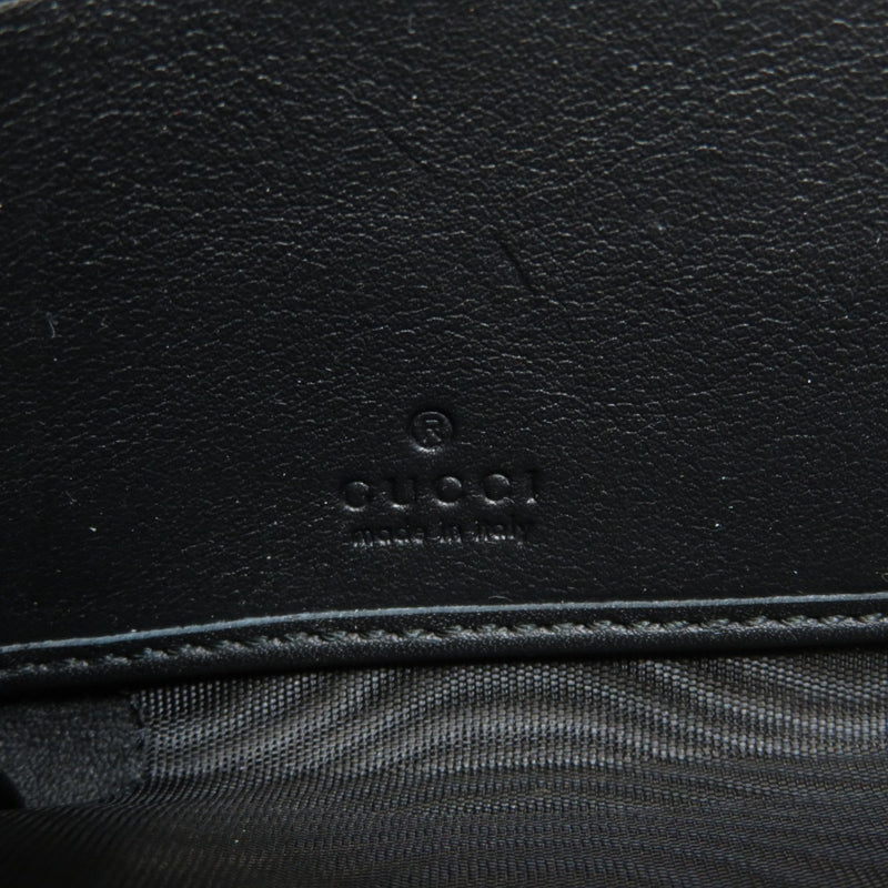 Gucci 453158 Motif Long Wallet Bi-Fold Leather Ladies