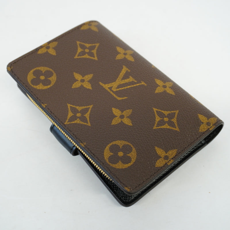 Auth Louis Vuitton Monogram Reverse Portofeuil Juliet M69432 Womens Wallet