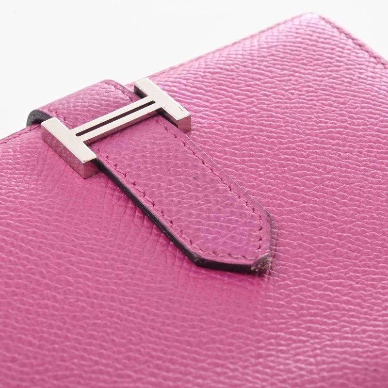 Hermes Bearn Womens Epsom Leather Wallet (bi-fold) Purple