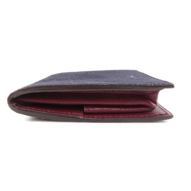 Cartier motif coin case leather canvas mens