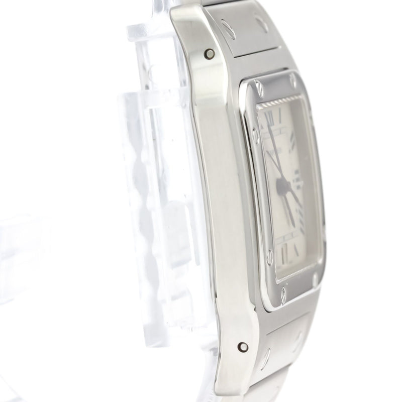CARTIER Santos Galbee Steel Quartz Mens Watch 987901