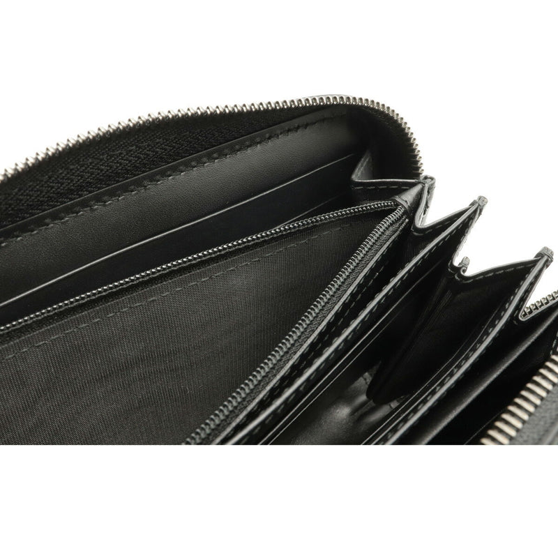 Gucci Shima Round Wallet Travel Case Leather Black 278635