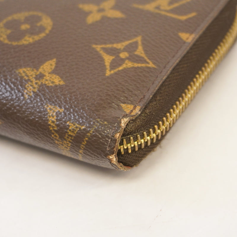 Auth Louis Vuitton Monogram Zippy Wallet M60017 Unisex Long Wallet (bi-fold)