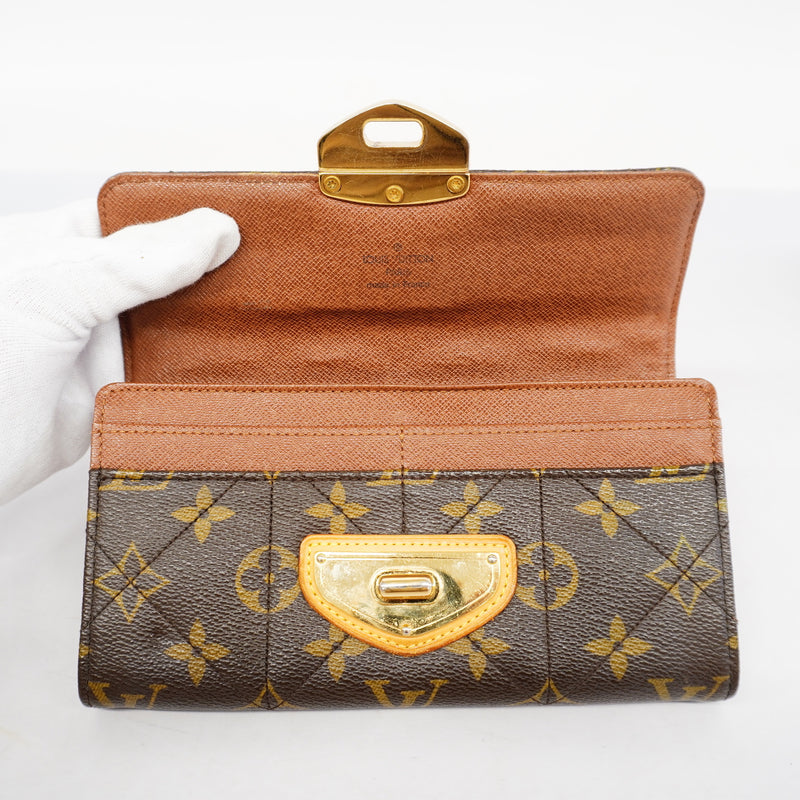 Auth Louis Vuitton Bi-Fold Wallet Monogram Etoile Portofeuil Sara M66556
