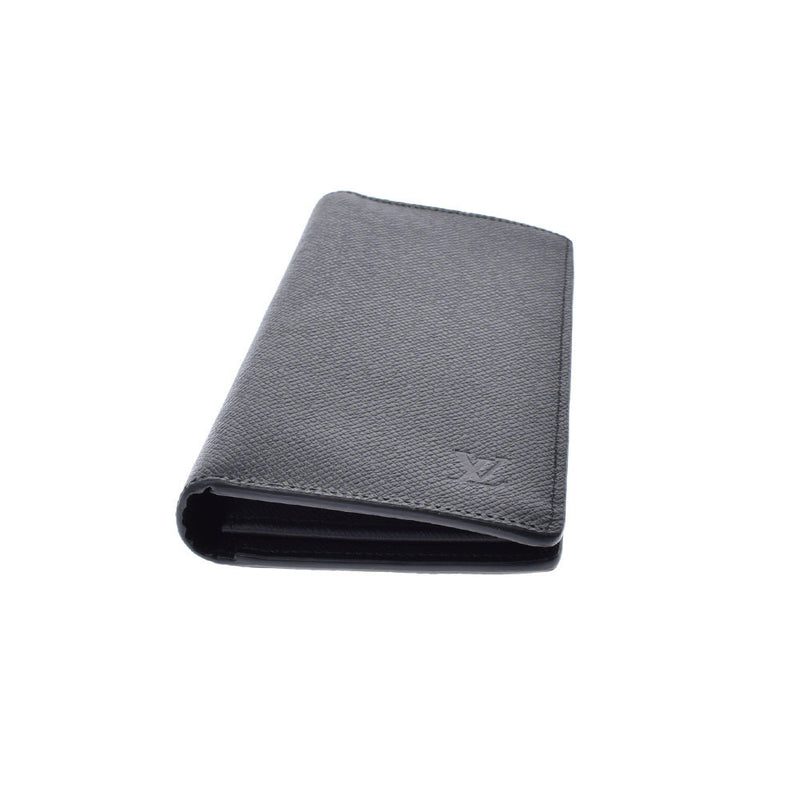 LOUIS VUITTON Louis Vuitton Taiga Portofeuil Braza Noir (Black) M30501 Mens Leather Wallet