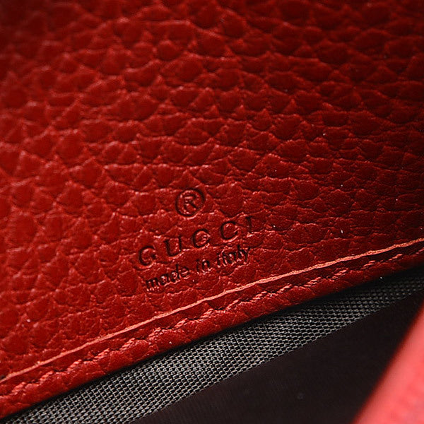 Gucci Petit Marmont Bi-Fold Wallet Leather Red 456116