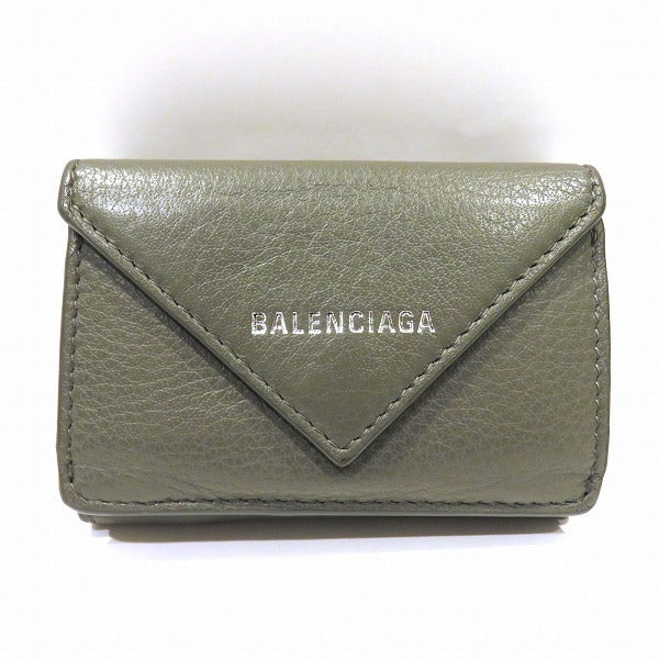 Balenciaga Paper Mini Wallet 391446 Tri-Fold Unisex