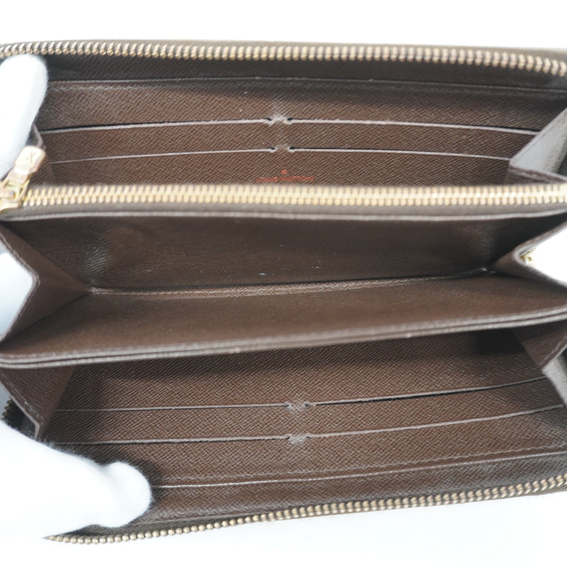 Auth Louis Vuitton Damier Zippy Wallet N60015 MenWomenUnisex Long Wallet (bi-fold)