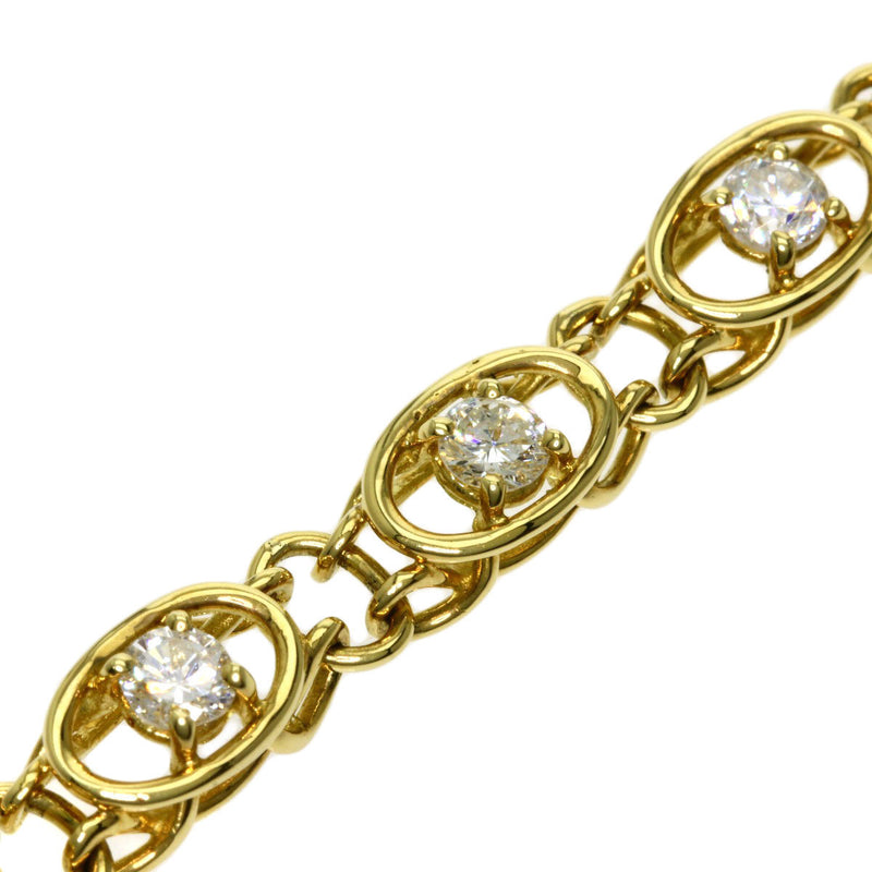 Van Cleef & Arpels Diamond Bracelet K18 Yellow Gold Ladies